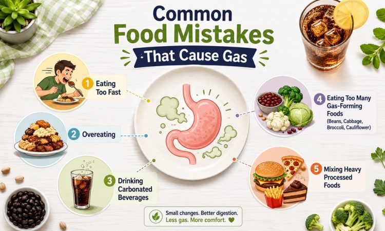 common food mistakes that cause gas