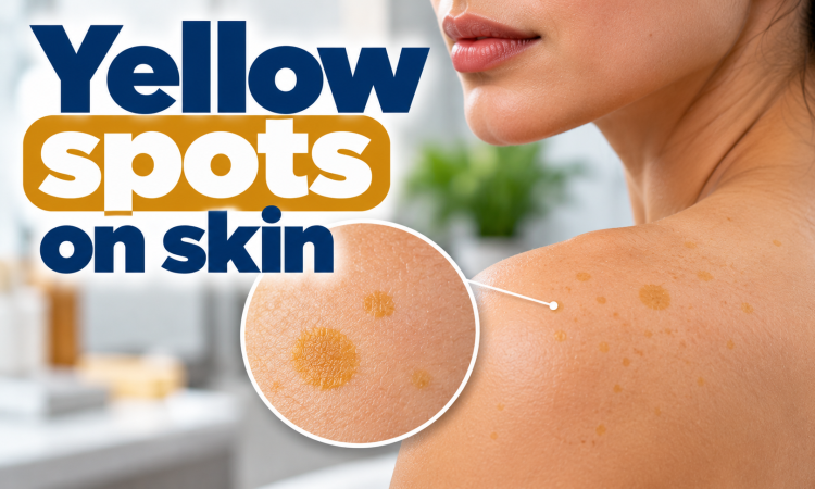 Yellow spots on skin